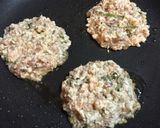 鯖の味噌煮缶であんかけ豆腐ハンバーグ♡作り方3写真