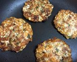 鯖の味噌煮缶であんかけ豆腐ハンバーグ♡作り方4写真