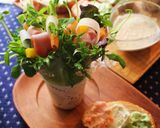 ライスペーパーで春☆ブーケサラダ作り方8写真