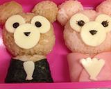キャラ弁♡ダッフィー&シェリーメイお雛様作り方8写真