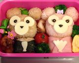 キャラ弁♡ダッフィー&シェリーメイお雛様作り方9写真