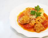 キャベツとミートボールのトマト煮込み♡作り方5写真