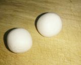 白玉デザート黒ゴマきなこをかけて♪作り方3写真