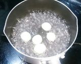 白玉デザート黒ゴマきなこをかけて♪作り方4写真