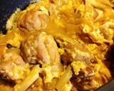 フライパンひとつde男子がっつり親子丼作り方9写真