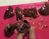 味濃いめ鶏レバーで一品作り方1写真