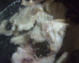 ヒラメのアラ汁（生わかめと生姜）作り方2写真
