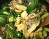 小松菜・油揚げ・豚肉の炒め物作り方4写真
