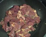 味濃いめ鶏レバーで一品作り方9写真