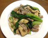 小松菜・油揚げ・豚肉の炒め物作り方5写真