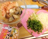 蛤と海老の♪炊飯器で炊き込むパエリア♡作り方2写真