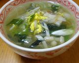 春雨＆にらたまのつるるんスープ作り方6写真