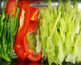 若ごぼう/葉ごぼうの茎の中華風炒めもの作り方3写真