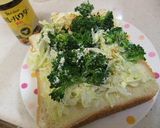 ◇カレー味のキャベチートースト◇作り方3写真