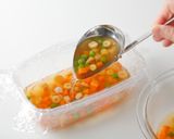 ひな祭り★えびと彩り野菜の和風ゼリー寄せ作り方8写真