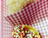 焼きおにぎり 幼稚園 お花畑お弁当作り方1写真
