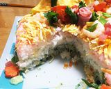 簡単！ひなまつり、ちらし寿司ケーキ風作り方11写真