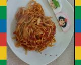 ひなまつり♥デコ✴パスタオムレツ♥作り方1写真