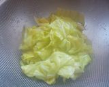 春キャベツと鶏のごま酢和え♪作り方4写真