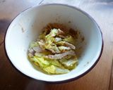春キャベツと鶏のごま酢和え♪作り方5写真