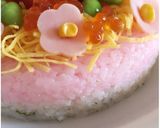 ひなまつりやお祝いに♡お花のお寿司ケーキ作り方1写真