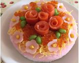 ひなまつりやお祝いに♡お花のお寿司ケーキ作り方6写真