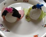 ゆで卵でお内裏様とお雛様作り方9写真