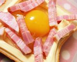 朝トースト♡カルボナーラ風♡作り方3写真
