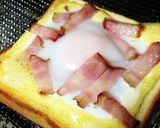 朝トースト♡カルボナーラ風♡作り方4写真