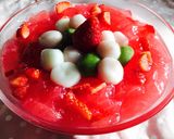 ひな祭りに！ ３色白玉のせいちごゼリー♪作り方7写真