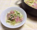 新キャベツとベーコンの味噌クリーミー鍋作り方6写真