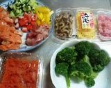 春来たる♪桃の開花とばらちらし寿司ケーキ作り方2写真