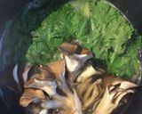舞茸と春菊と長ネギのスープ　風邪予防にも作り方3写真