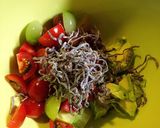 アボカドとトマトの塩昆布ナムル作り方5写真