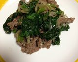 新鮮簡単牛肉とほうれん草のゴマ和え作り方4写真