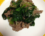 新鮮簡単牛肉とほうれん草のゴマ和え作り方4写真