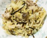 たっぷり千切りキャベツ白菜の塩昆布炒め作り方4写真