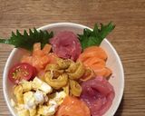 サーモンとマグロのお花丼作り方5写真