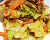 キャベツと豚こまの味噌マヨ炒め♪作り方12写真