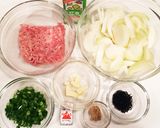 玉葱と鶏団子のクリーミー豆乳麦みそ汁作り方1写真