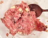 玉葱と鶏団子のクリーミー豆乳麦みそ汁作り方4写真