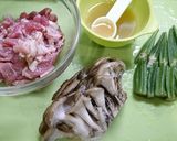 ヘルシー！豚肉と舞茸オクラのダシ煮作り方2写真