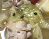 キャベツ・鶏肉のスープ作り方4写真