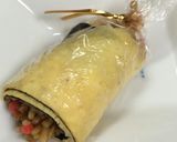 焼きそばリメイク♪ オムそばロール作り方8写真