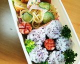 大きなお花のお弁当作り方4写真