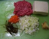 仲良くデカ豆腐ハンバーグ食べよう！作り方1写真