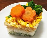 ひな祭り☆ひし餅型お寿司ケーキ作り方9写真