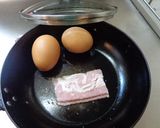 最速のベーコンＷエッグ作り方1写真