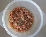 甘辛そぼろとキャベツのポテトサラダ。作り方3写真