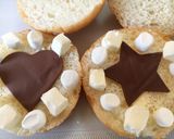 チョコとマシュマロ、チーズのトースト☆作り方1写真